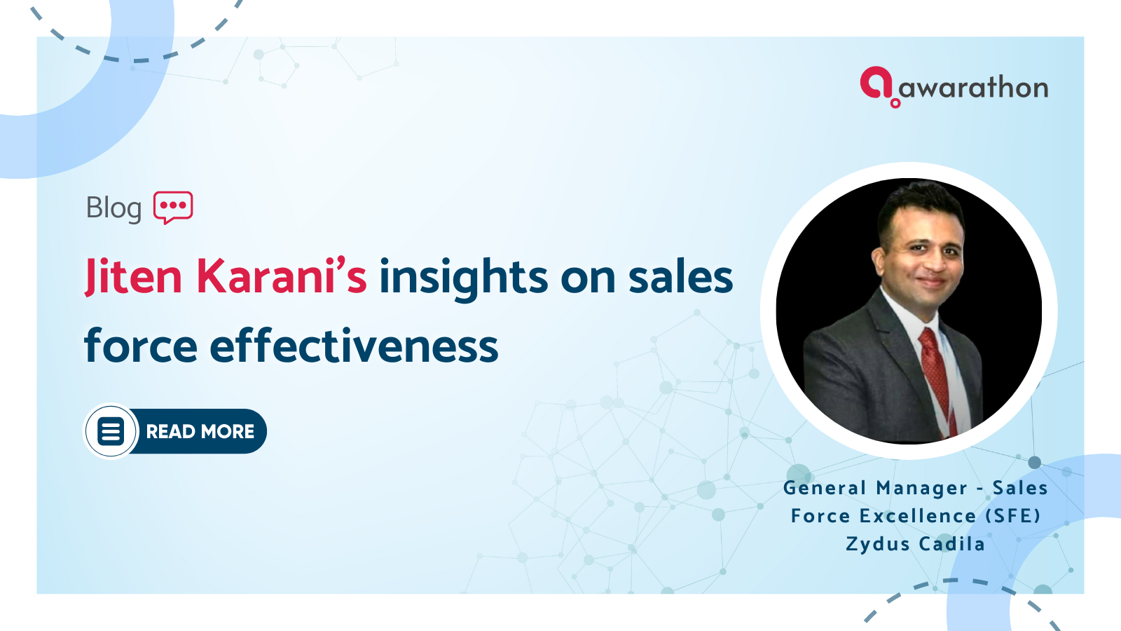 Jiten Karani’s insights on sales force effectiveness