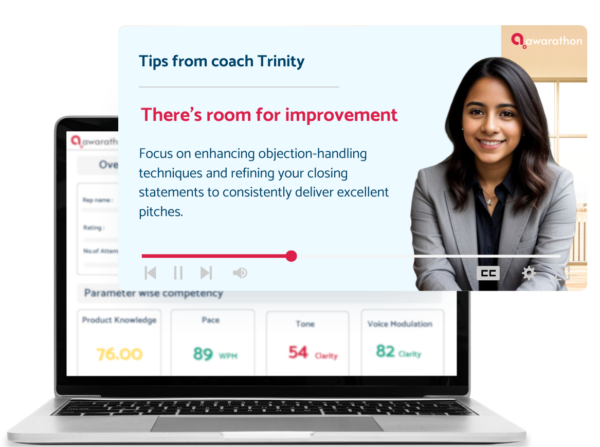 Feedback from AI coach Trinity 