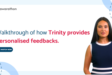 Walkthrough of how Trinity provides personalised feedbacks