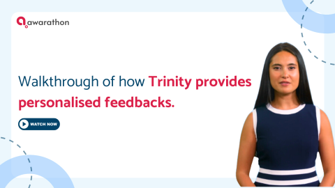Walkthrough of how Trinity provides personalised feedbacks