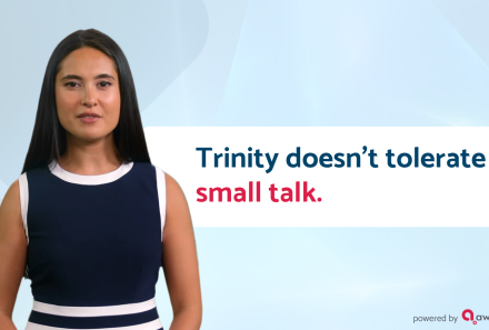 Trinity Feature Showcase: No more short answers, elevate skills with real conversations.