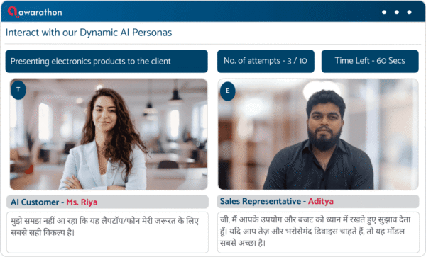 ai sales training indian accents